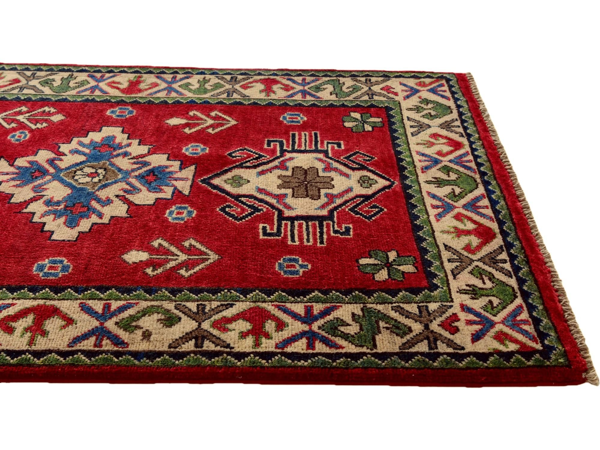 2' 9 x 4' 1 Hand Knotted Kazak Rug