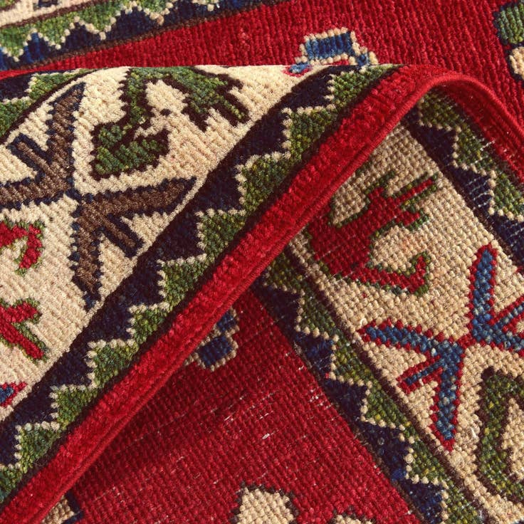 Detail image of 2' 9 x 4' 1 Hand Knotted Kazak Rug