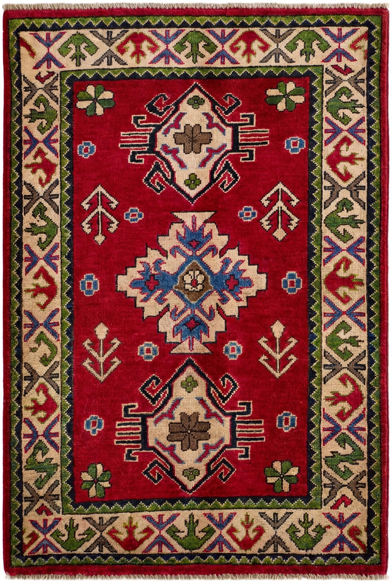 2' 9 x 4' 1 Hand Knotted Kazak Rug