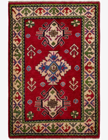 2' 9 x 4' 1 Hand Knotted Kazak Rug