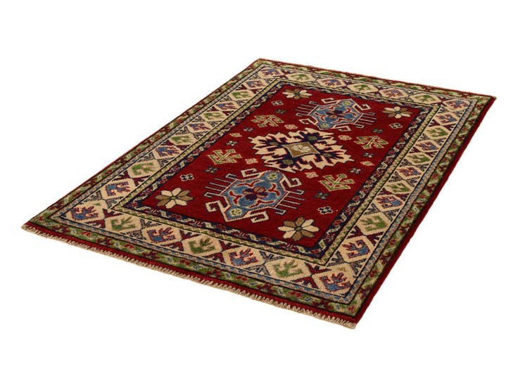 Detail image of 2' 9 x 3' 11 Hand Knotted Kazak Rug