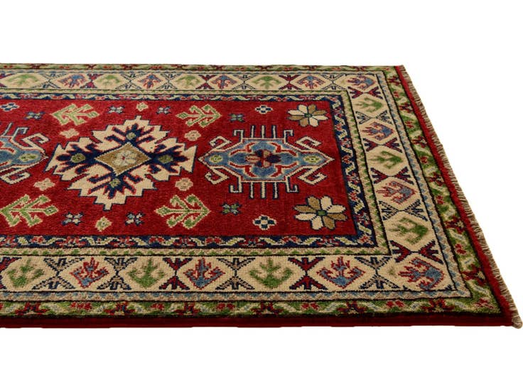 Detail image of 2' 9 x 3' 11 Hand Knotted Kazak Rug