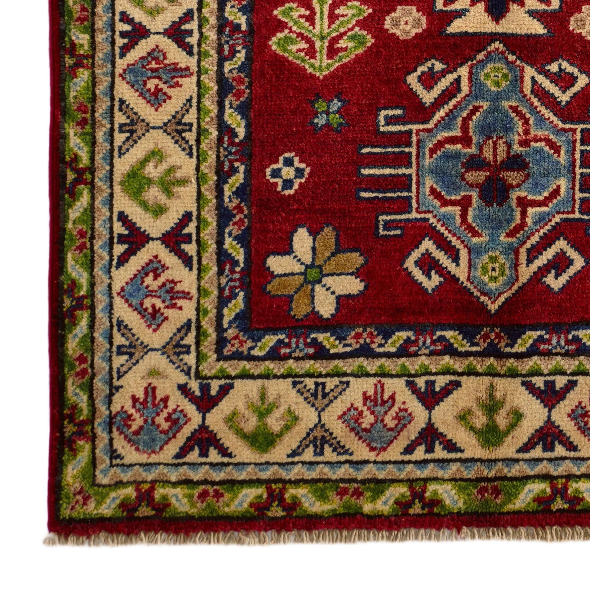 2' 9 x 3' 11 Hand Knotted Kazak Rug