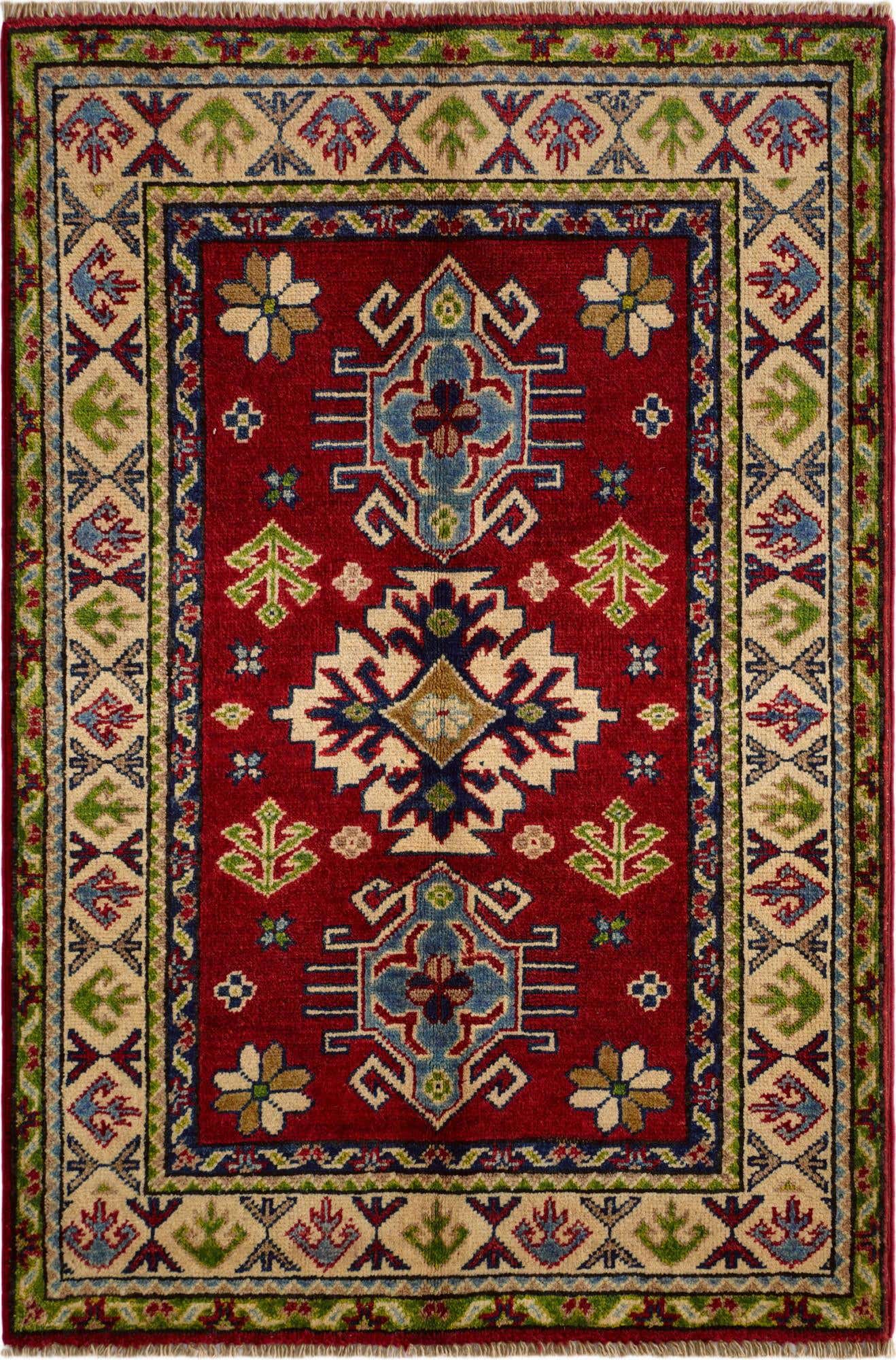 2' 9 x 3' 11 Hand Knotted Kazak Rug