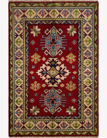 2' 9 x 3' 11 Hand Knotted Kazak Rug