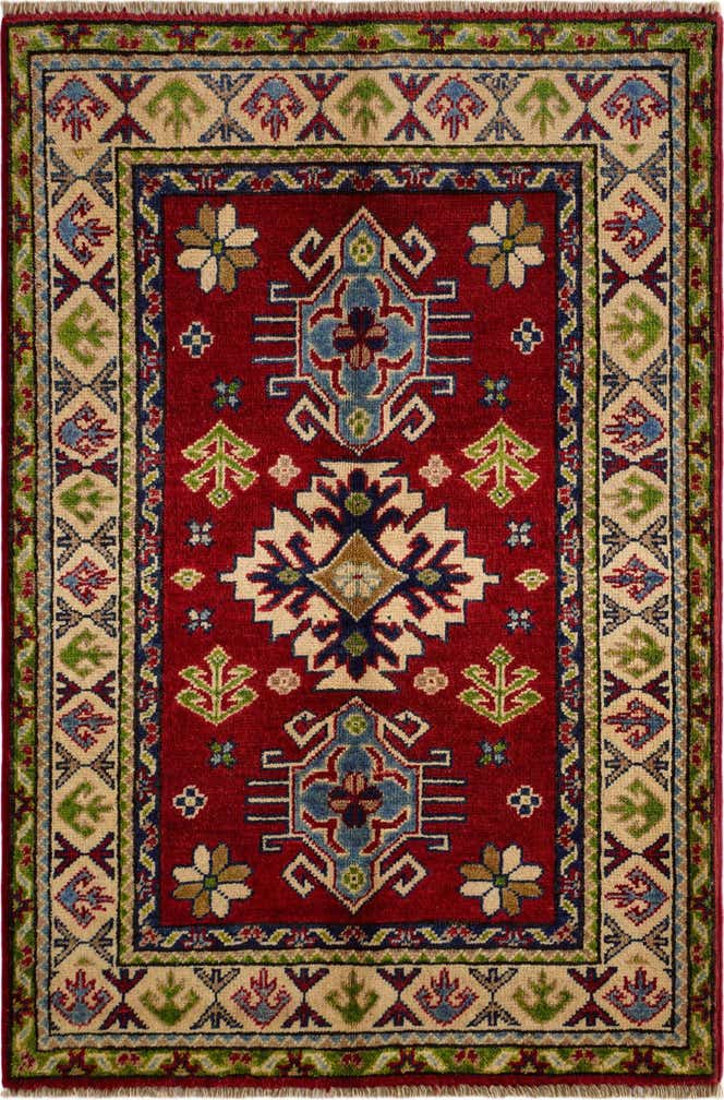 2' 9 x 3' 11 Hand Knotted Kazak Rug