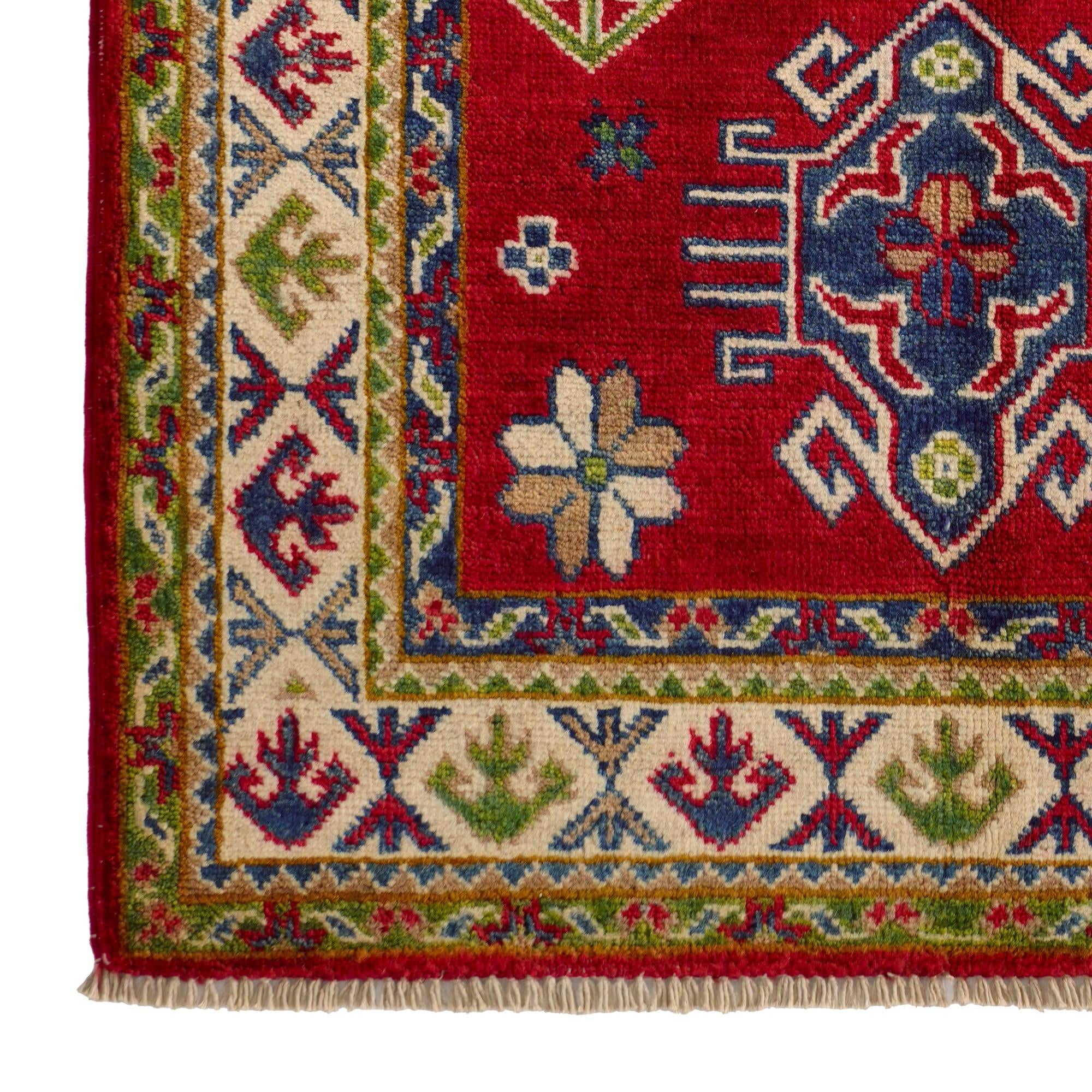 2' 8 x 4' 3 Hand Knotted Kazak Rug