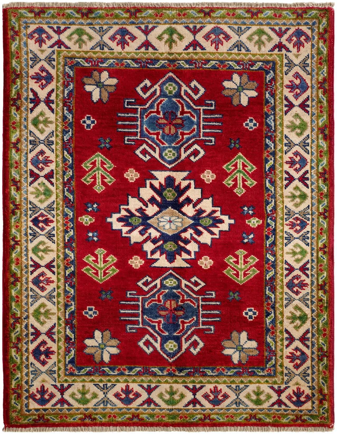 2' 8 x 4' 3 Hand Knotted Kazak Rug