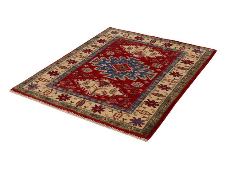 Detail image of 2' 9 x 3' 6 Hand Knotted Kazak Rug