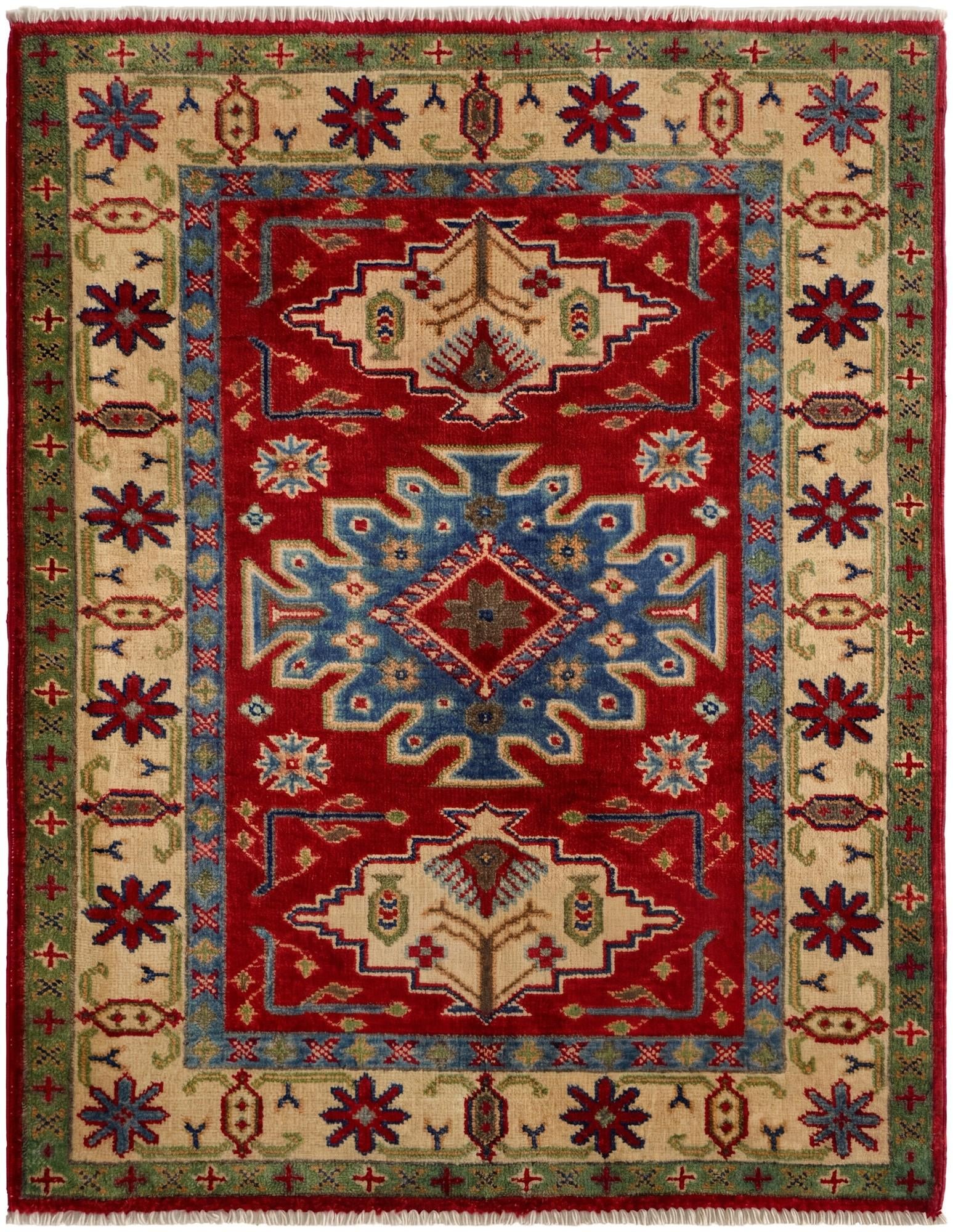 2' 9 x 3' 6 Hand Knotted Kazak Rug