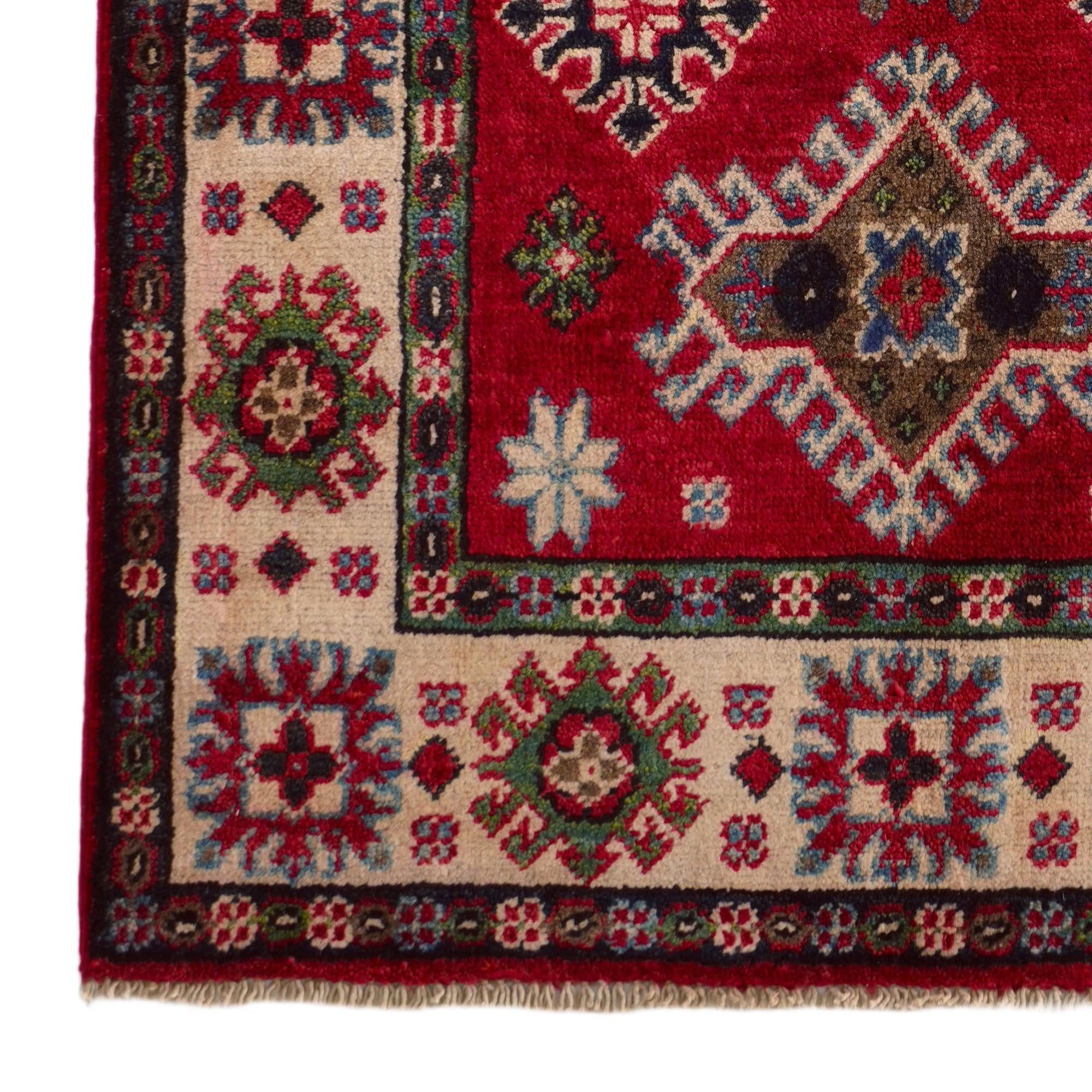 2' x 3' 2 Hand Knotted Kazak Rug