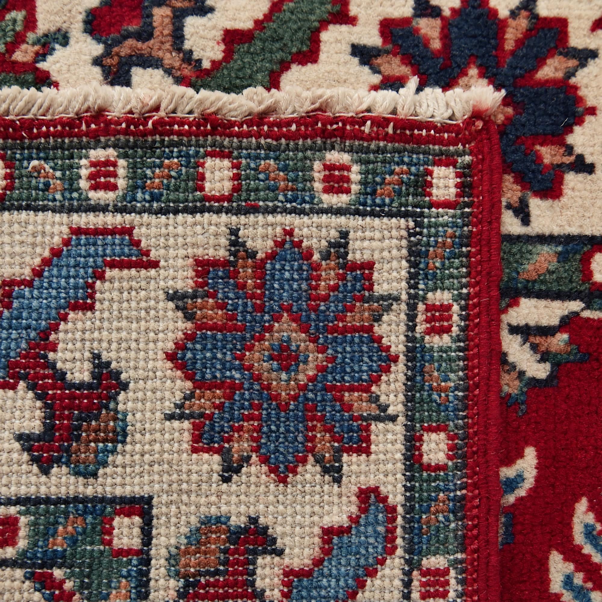 60cm x 95cm Hand Knotted Kazak Rug
