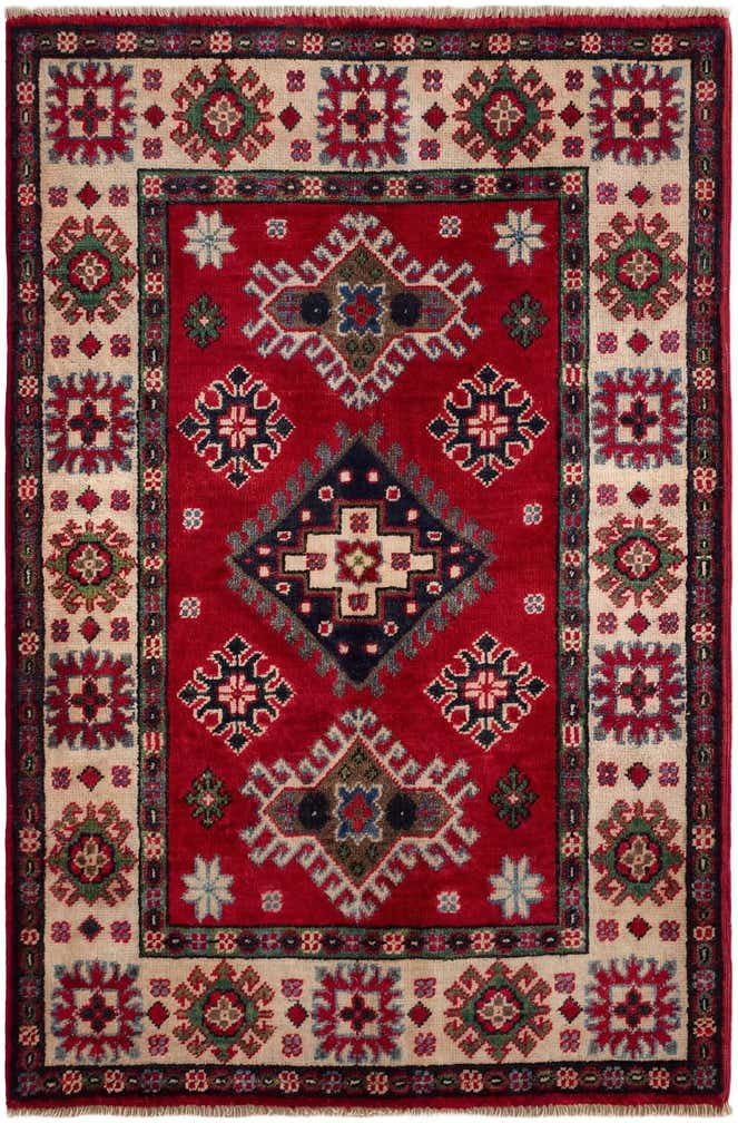 2' x 3' 2 Hand Knotted Kazak Rug