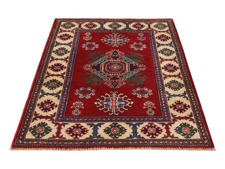 2' 9 x 4' Hand Knotted Kazak Rug