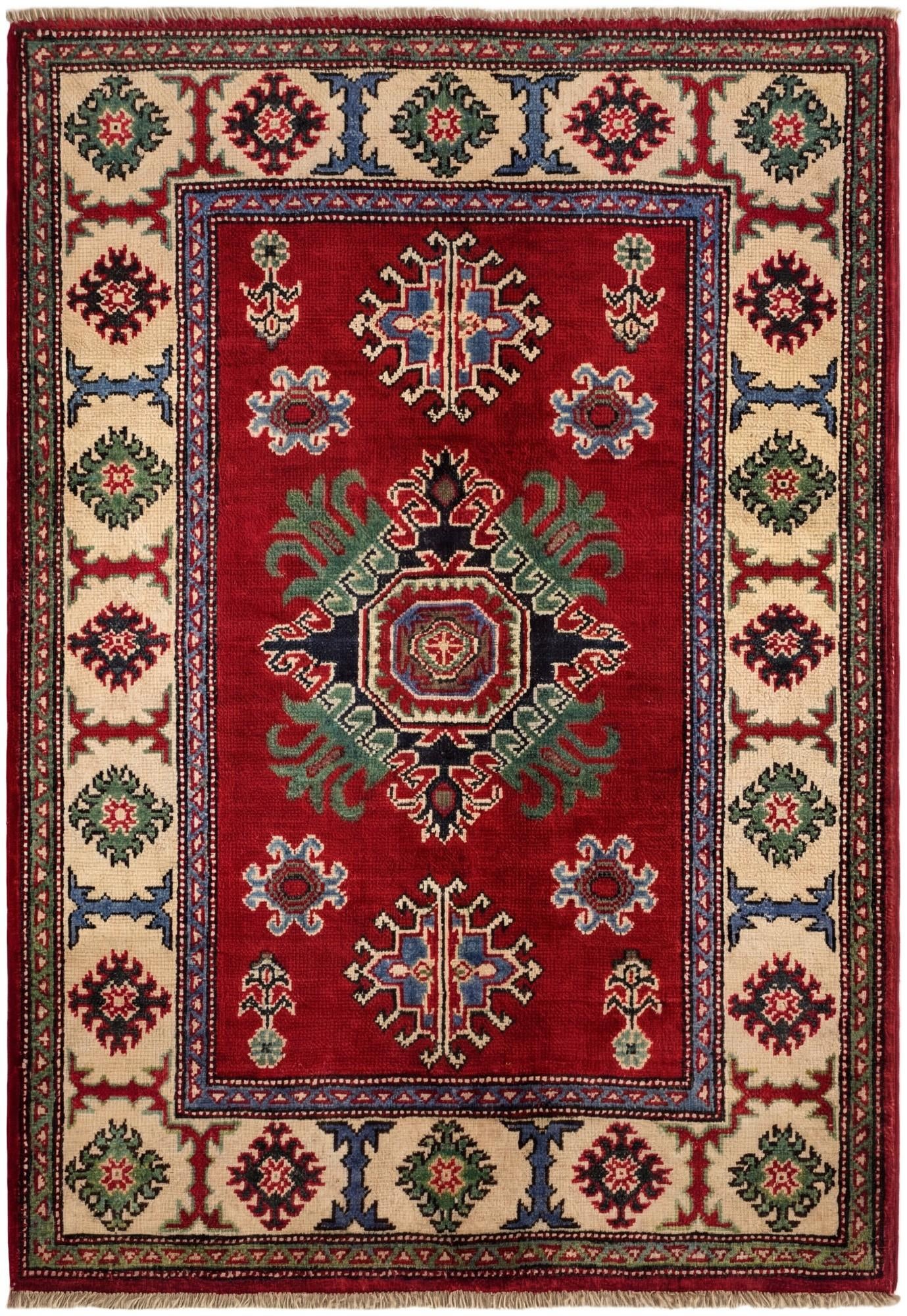 2' 9 x 4' Hand Knotted Kazak Rug