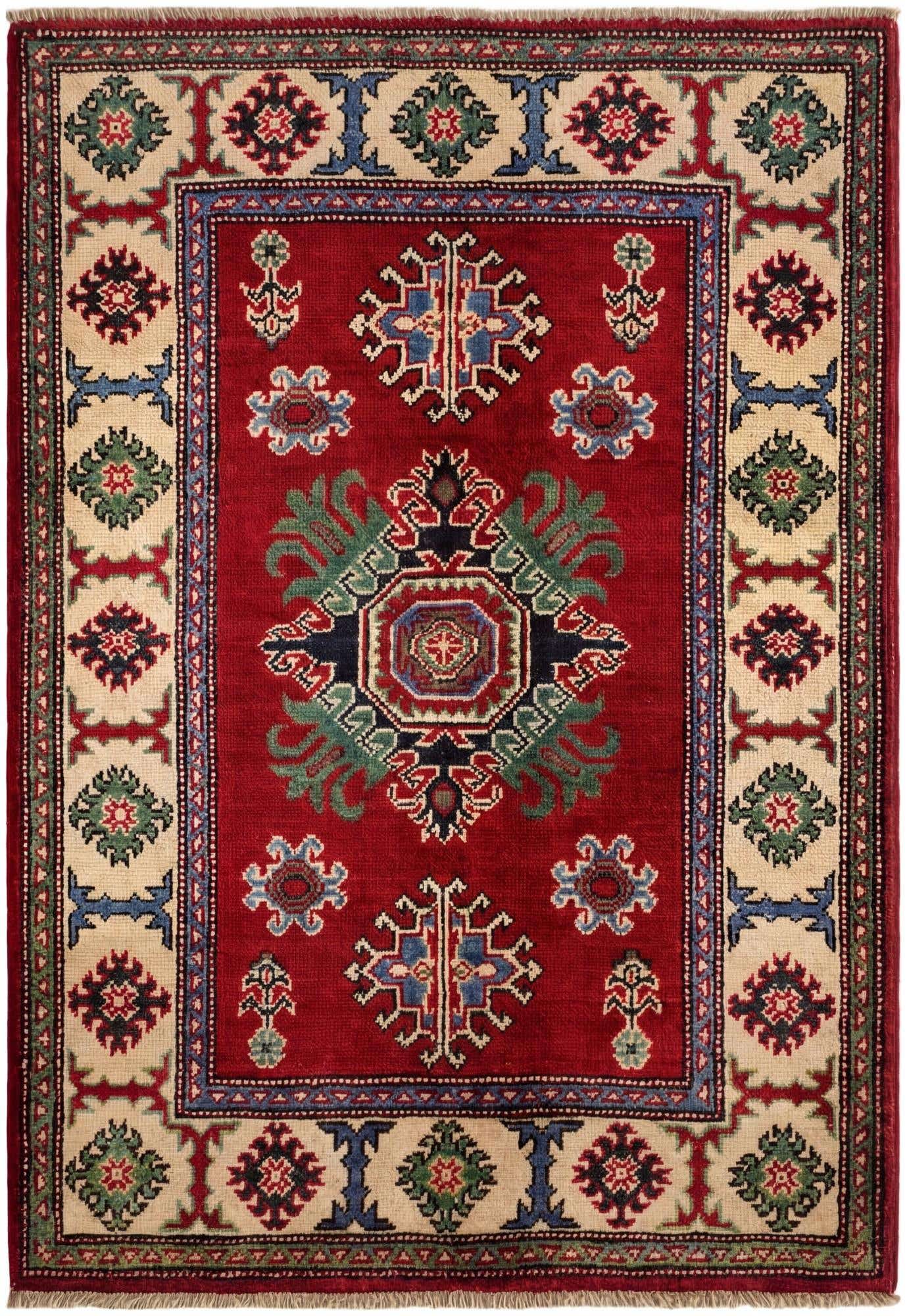 2' 9 x 4' Hand Knotted Kazak Rug