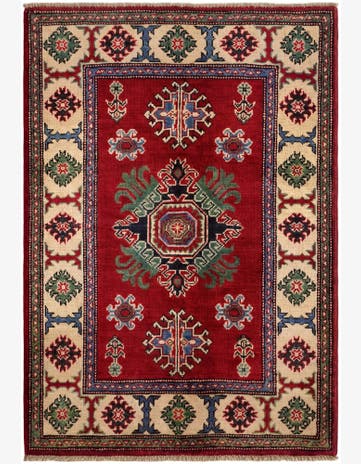 2' 9 x 4' Hand Knotted Kazak Rug