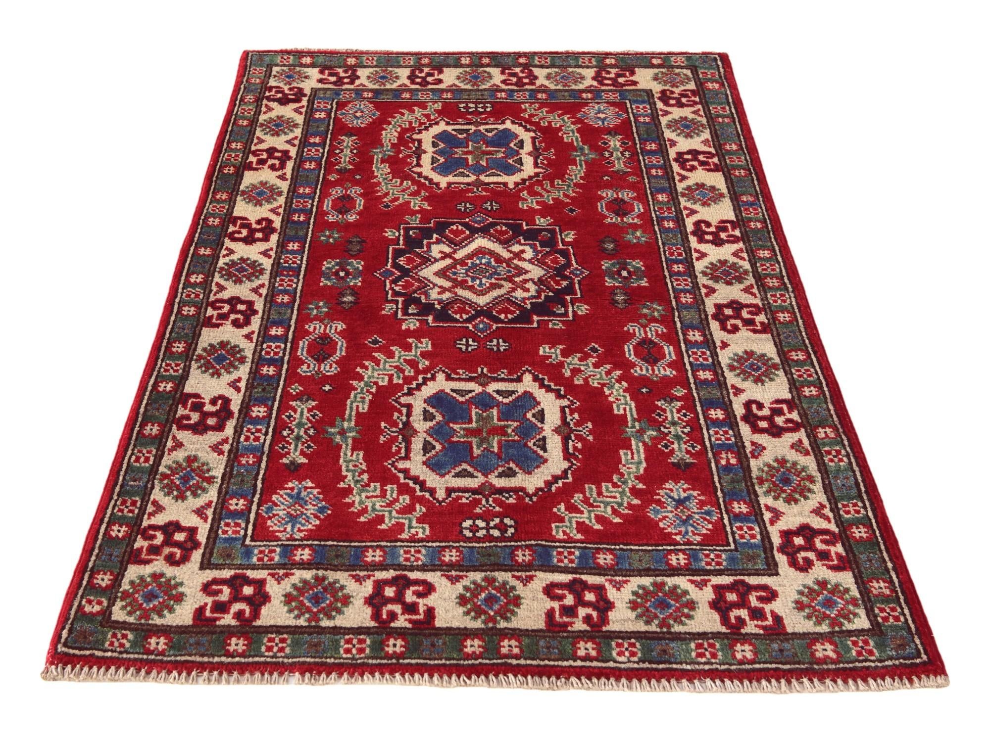 2' 7 x 4' 2 Hand Knotted Kazak Rug