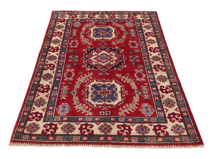 Detail image of 2' 7 x 4' 2 Hand Knotted Kazak Rug