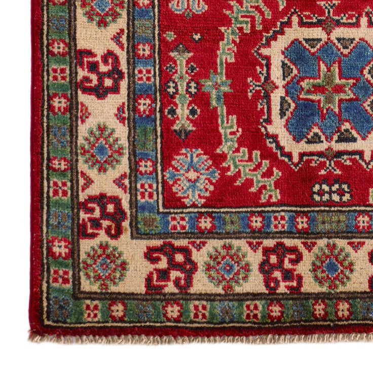 Detail image of 2' 7 x 4' 2 Hand Knotted Kazak Rug