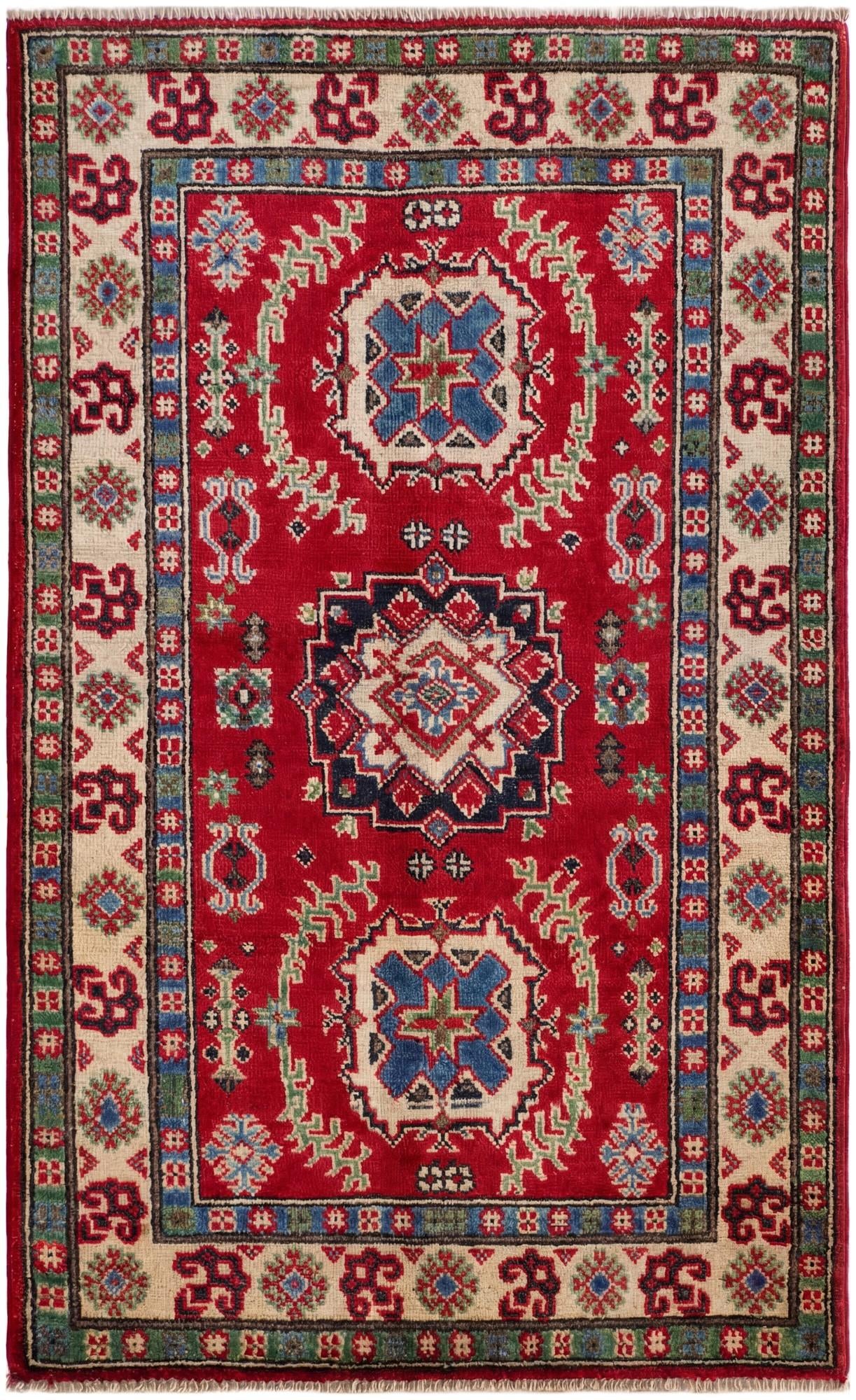 2' 7 x 4' 2 Hand Knotted Kazak Rug