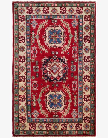 2' 7 x 4' 2 Hand Knotted Kazak Rug