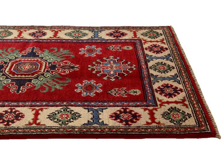 Detail image of 2' 9 x 4' 5 Hand Knotted Kazak Rug