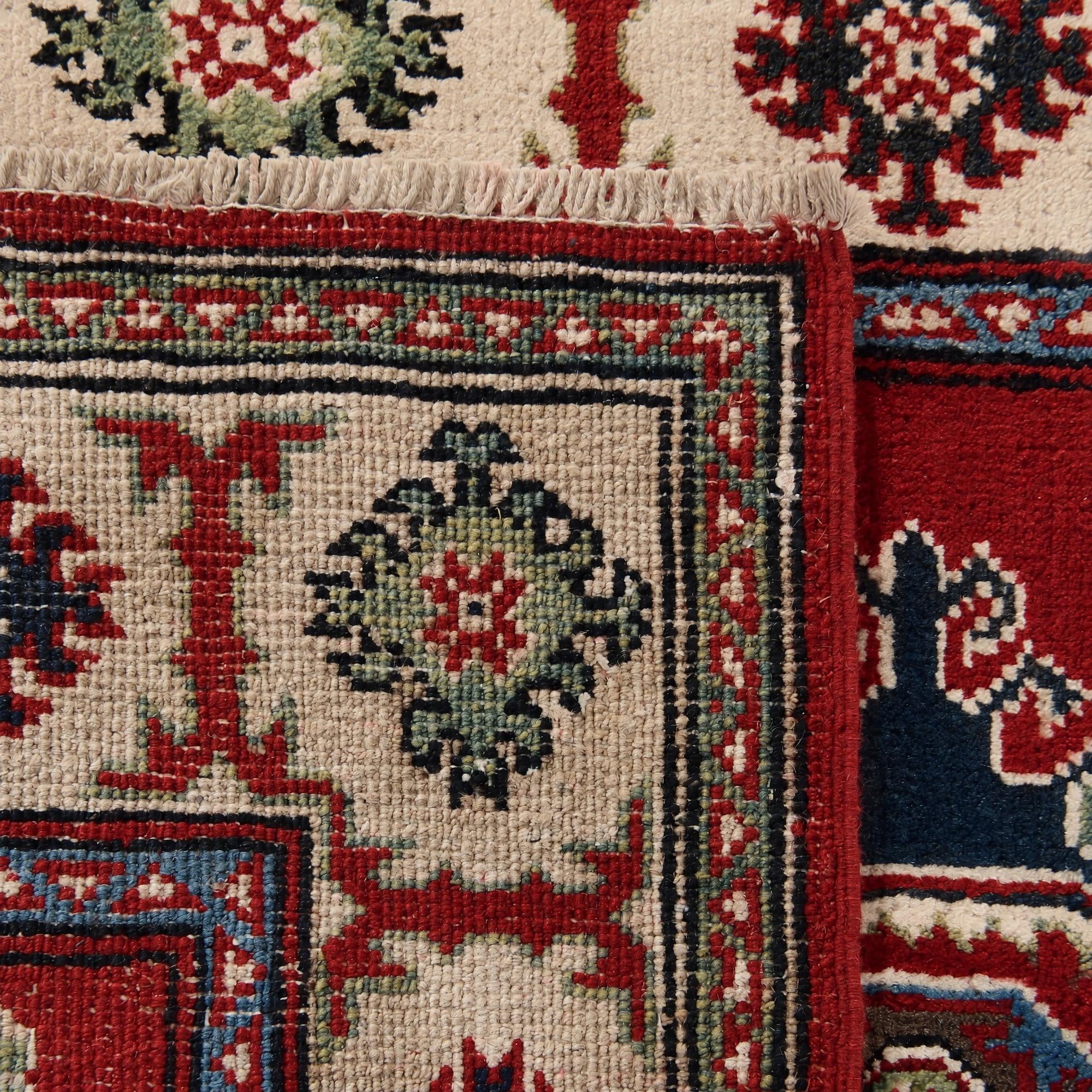 Detail image 12 of 12: 2' 9 x 4' 5 Hand Knotted Kazak Rug