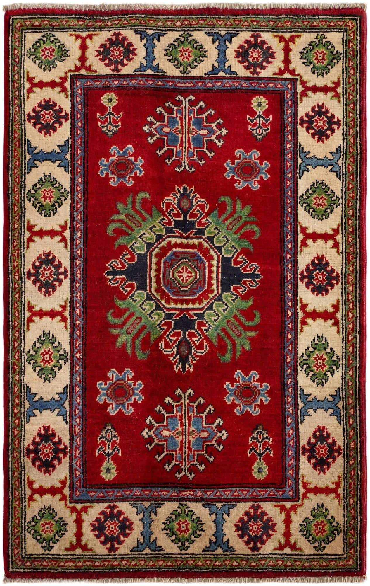 2' 9 x 4' 5 Hand Knotted Kazak Rug
