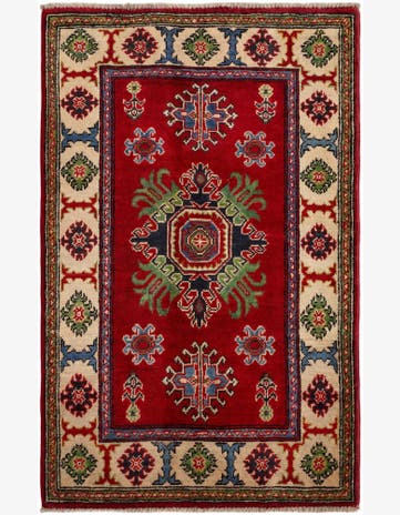 2' 9 x 4' 5 Hand Knotted Kazak Rug