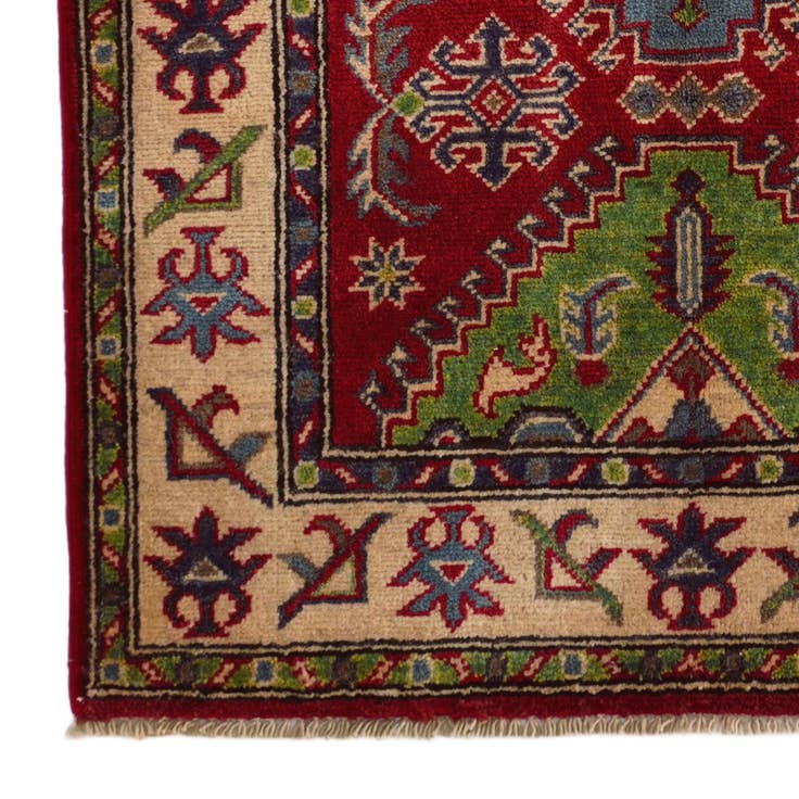 Detail image of 2' 9 x 4' 2 Hand Knotted Kazak Rug