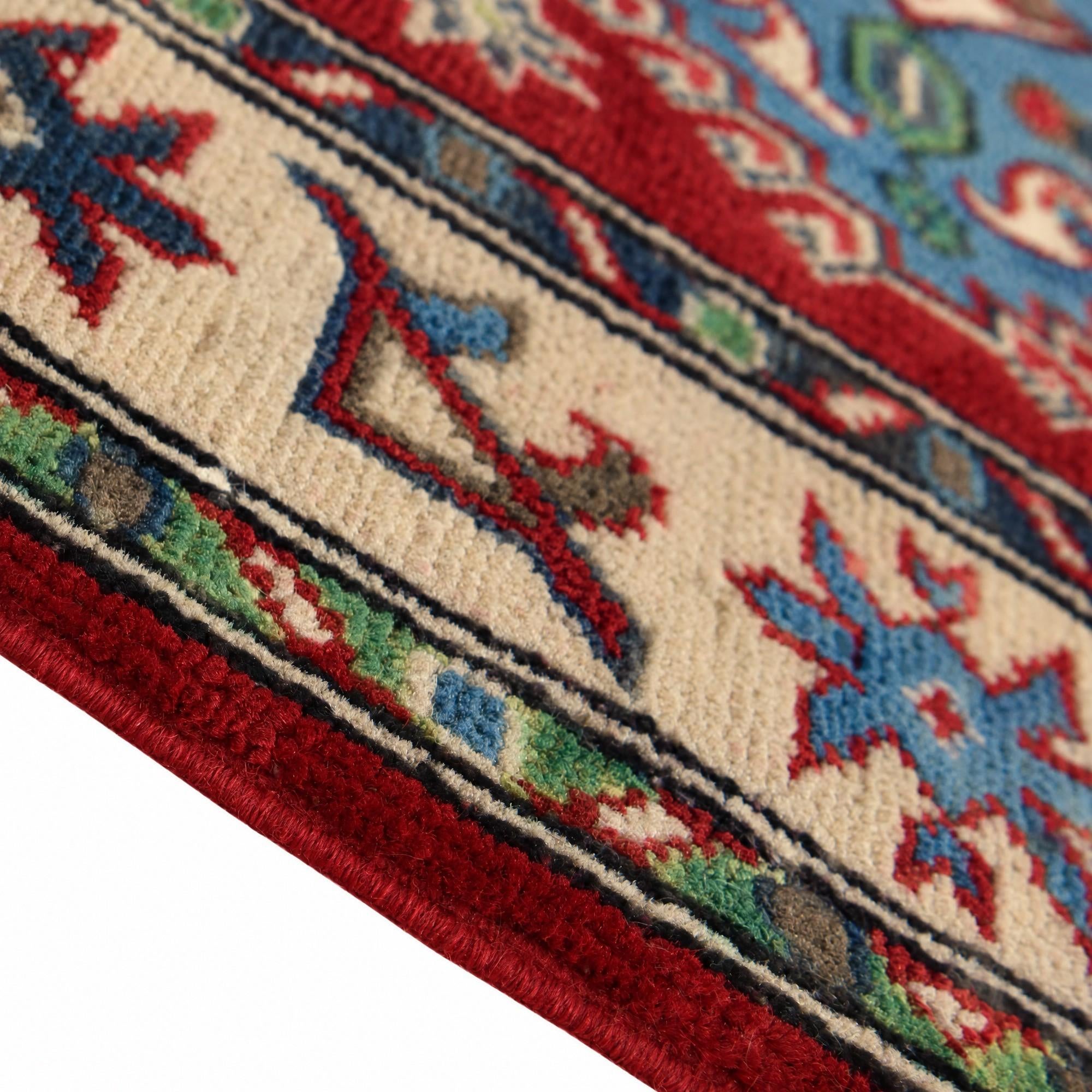 85cm x 125cm Hand Knotted Kazak Rug