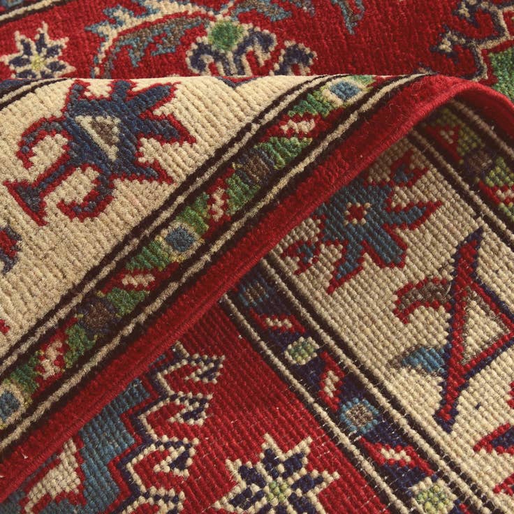 Detail image of 2' 9 x 4' 2 Hand Knotted Kazak Rug