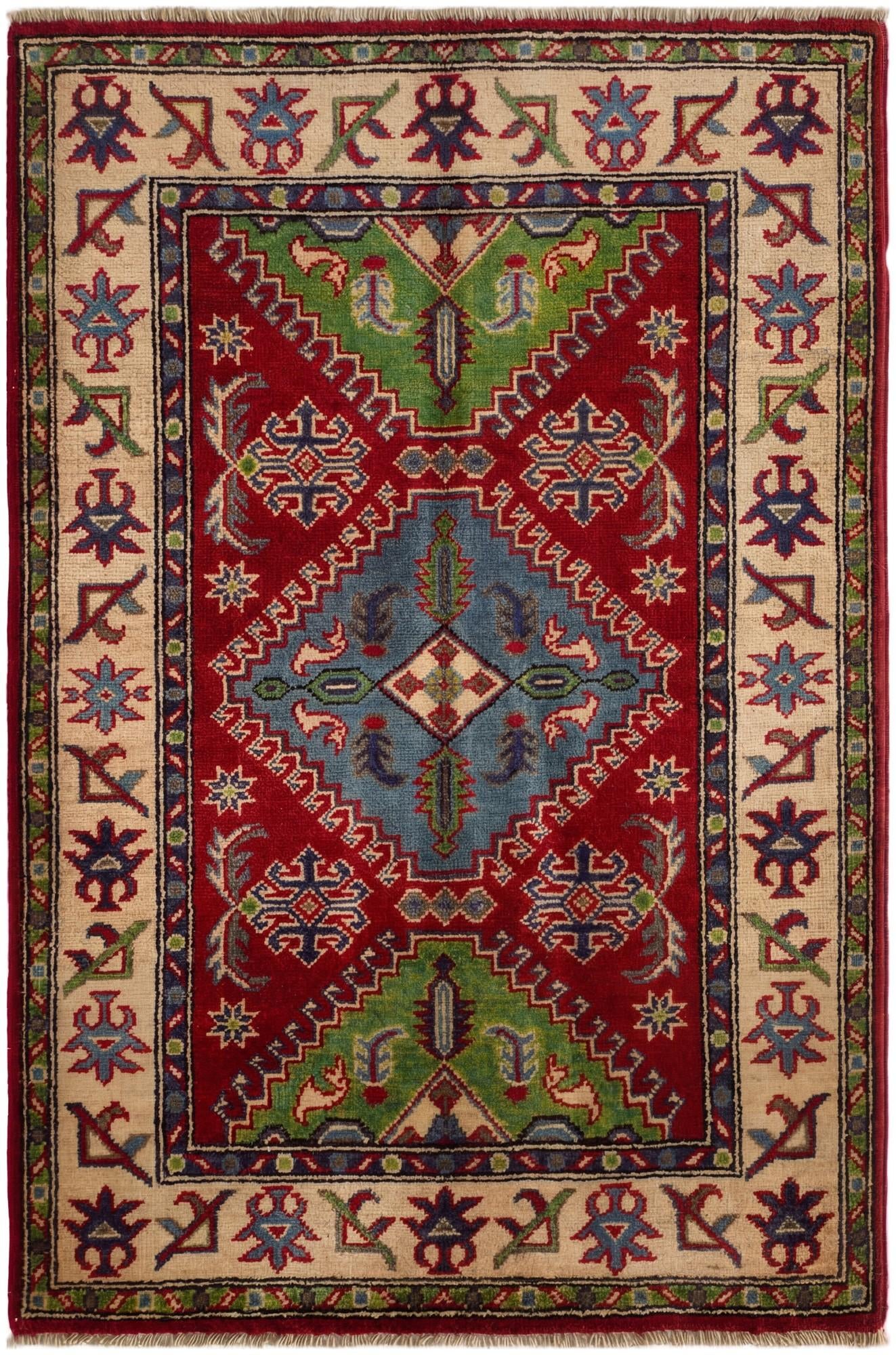 2' 9 x 4' 2 Hand Knotted Kazak Rug