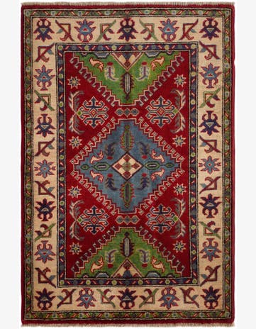 2' 9 x 4' 2 Hand Knotted Kazak Rug