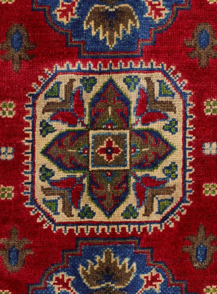 Detail image of 2' 7 x 4' 4 Hand Knotted Kazak Rug