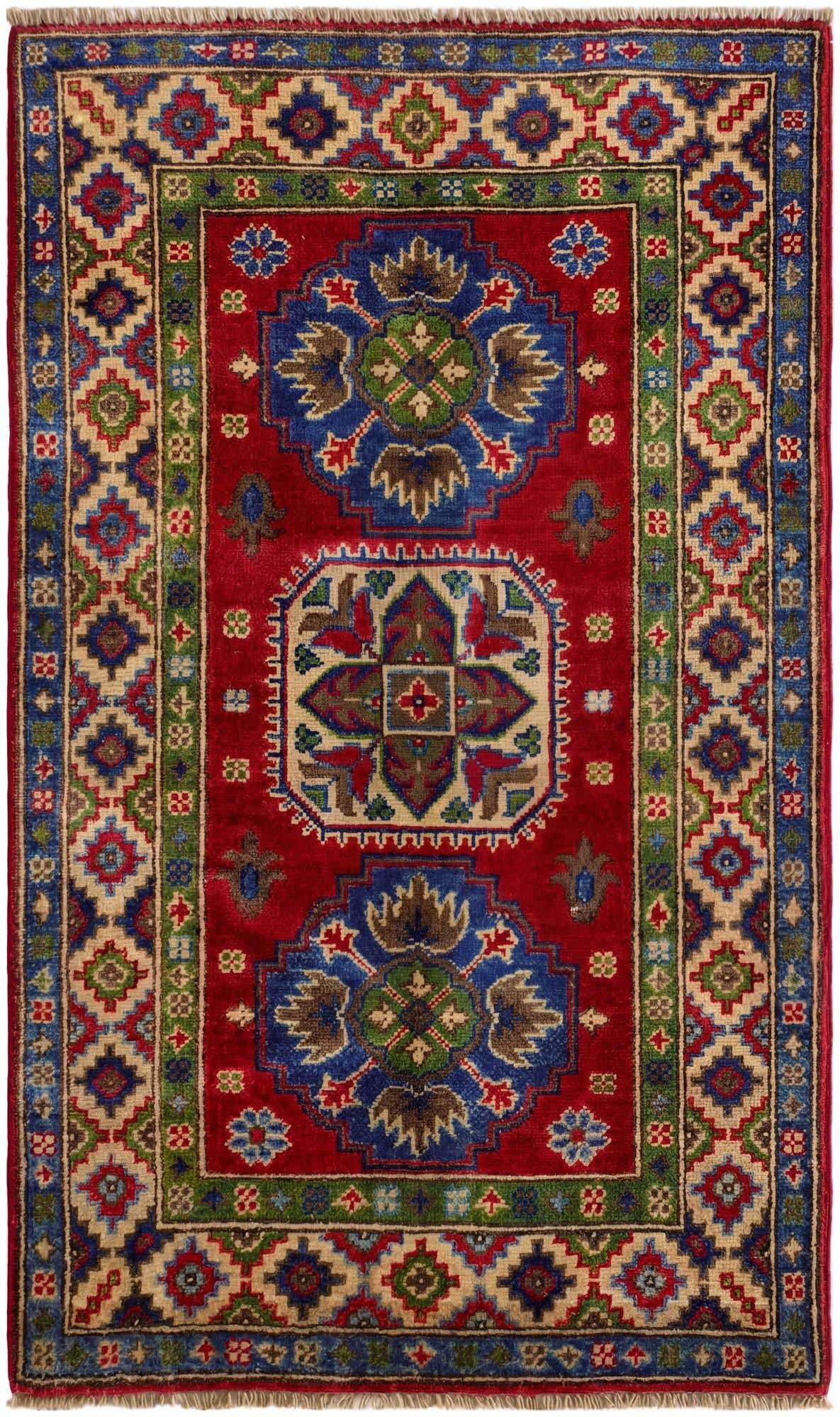 2' 7 x 4' 4 Hand Knotted Kazak Rug