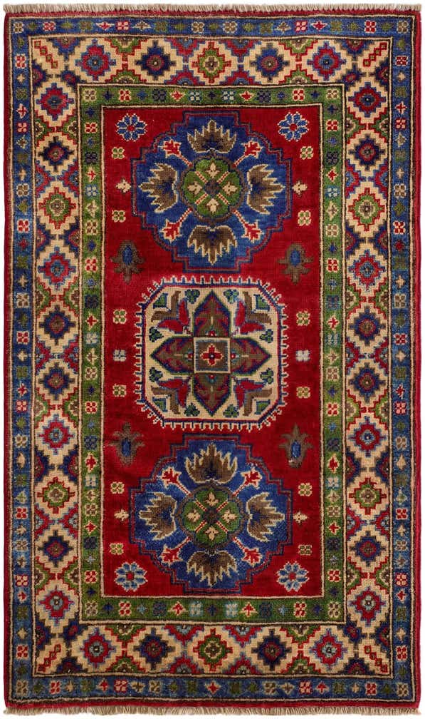 2' 7 x 4' 4 Hand Knotted Kazak Rug