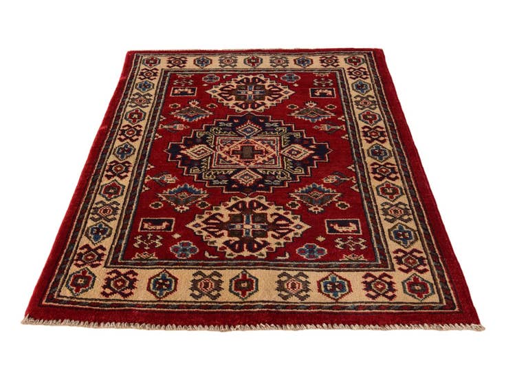 Detail image of 2' 6 x 3' 11 Hand Knotted Kazak Rug