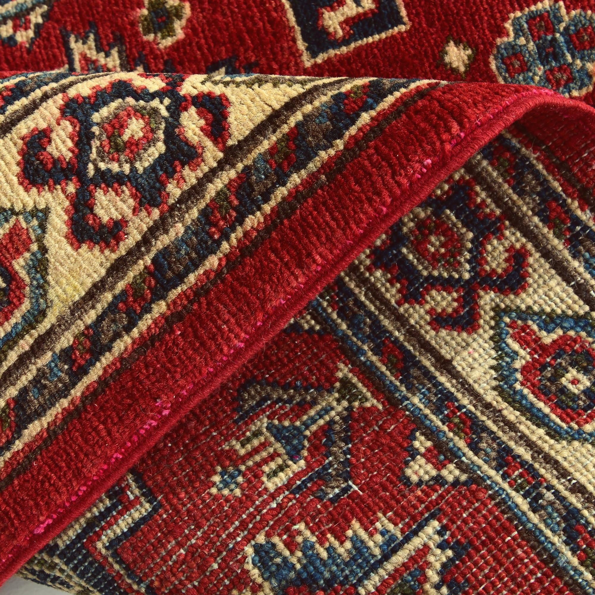 2' 6 x 3' 11 Hand Knotted Kazak Rug