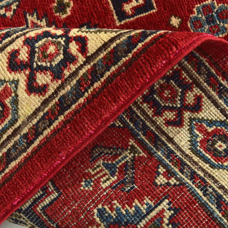 Detail image of 2' 6 x 3' 11 Hand Knotted Kazak Rug