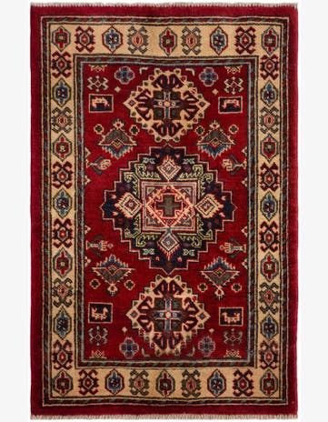 2' 6 x 3' 11 Hand Knotted Kazak Rug