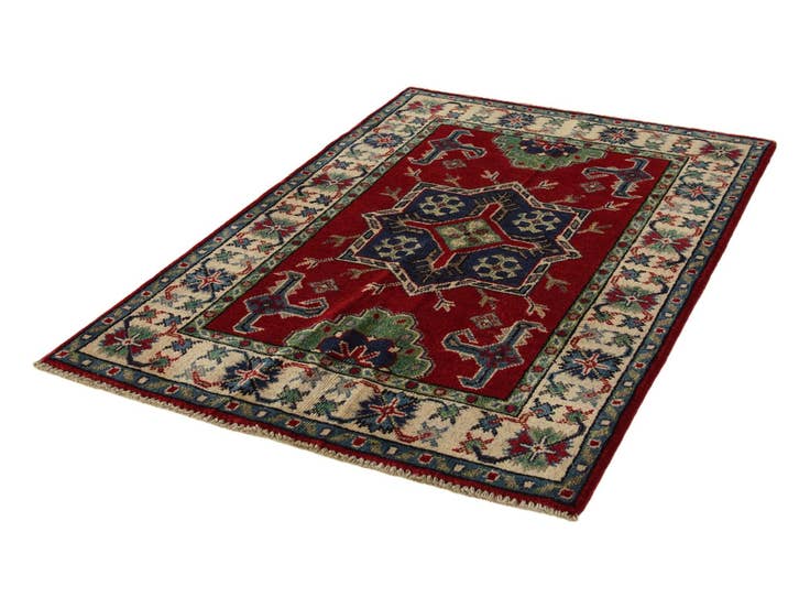 Detail image of 2' 8 x 4' 2 Hand Knotted Kazak Rug