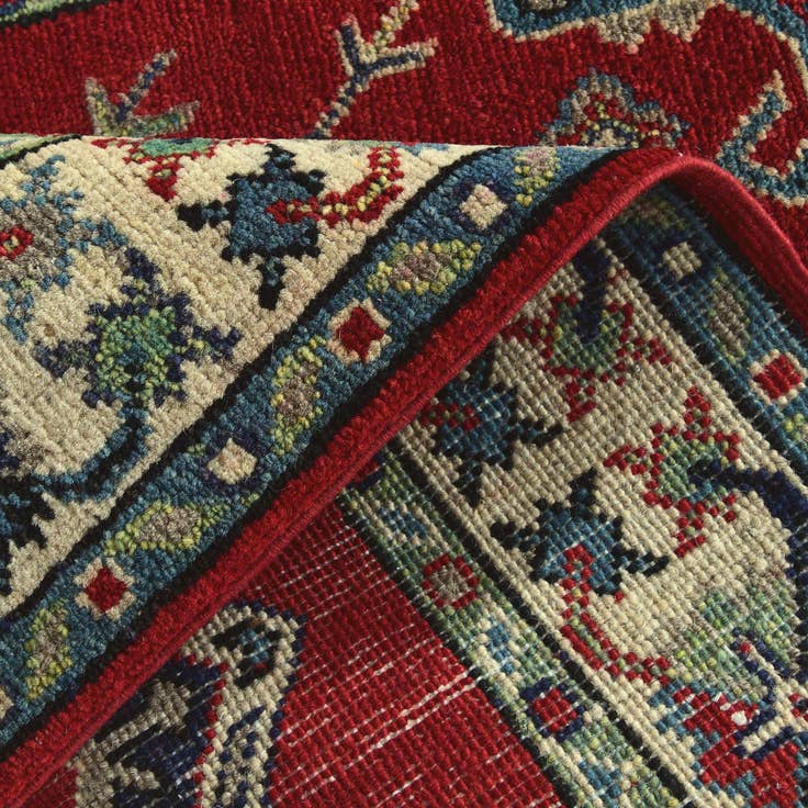 Detail image of 2' 8 x 4' 2 Hand Knotted Kazak Rug
