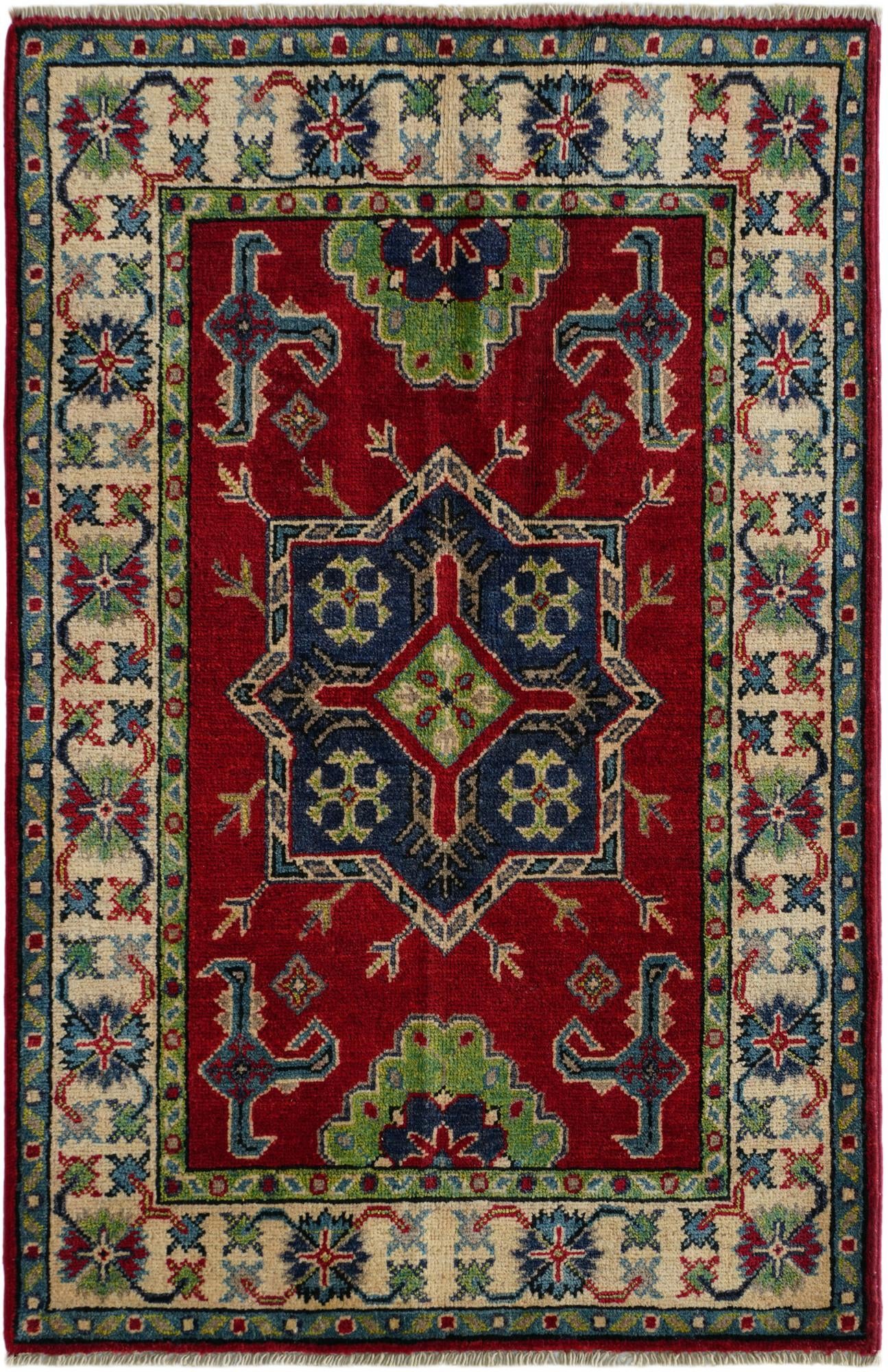 2' 8 x 4' 2 Hand Knotted Kazak Rug