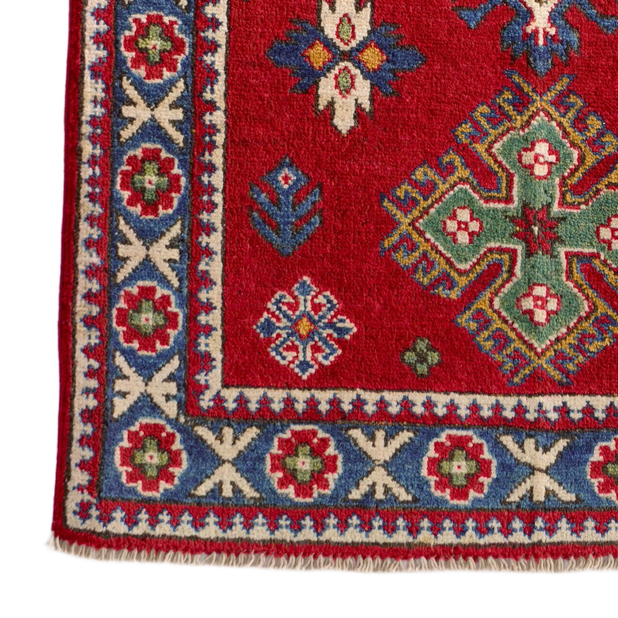 2' 7 x 3' 10 Hand Knotted Kazak Rug