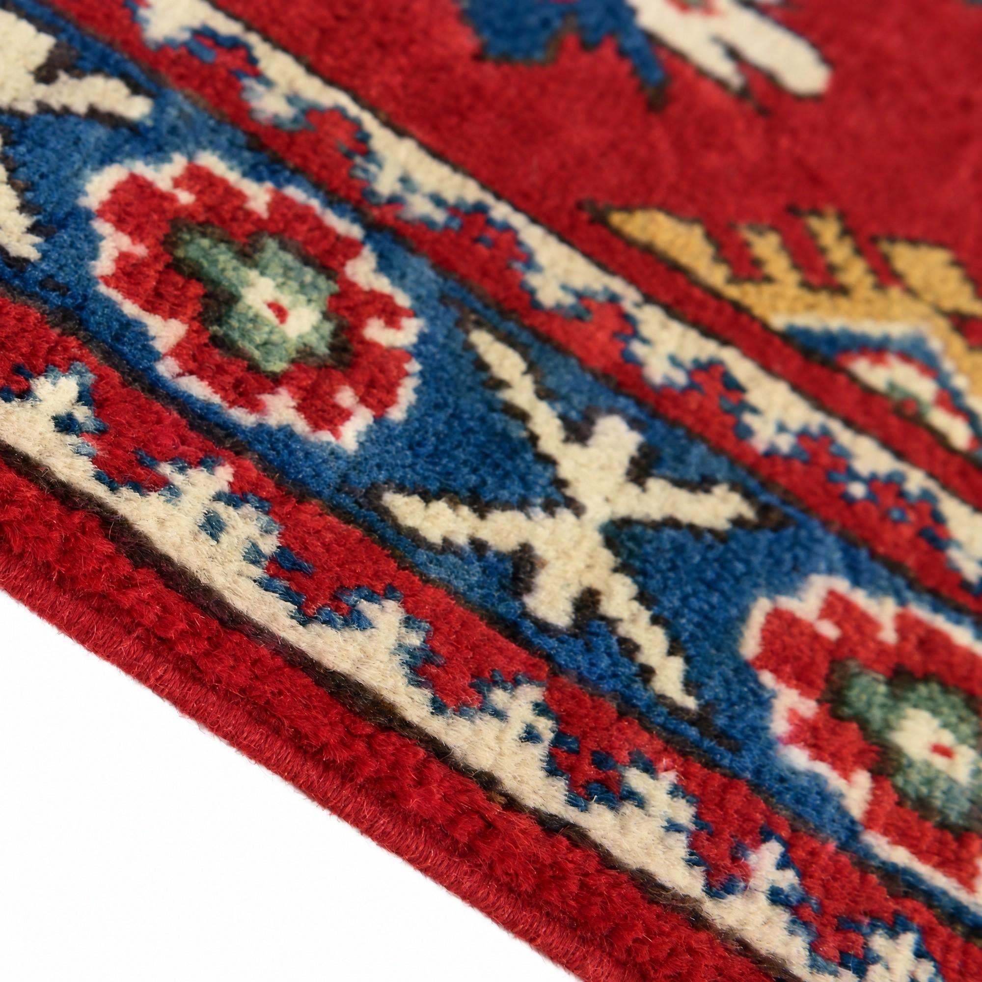 80cm x 115cm Hand Knotted Kazak Rug