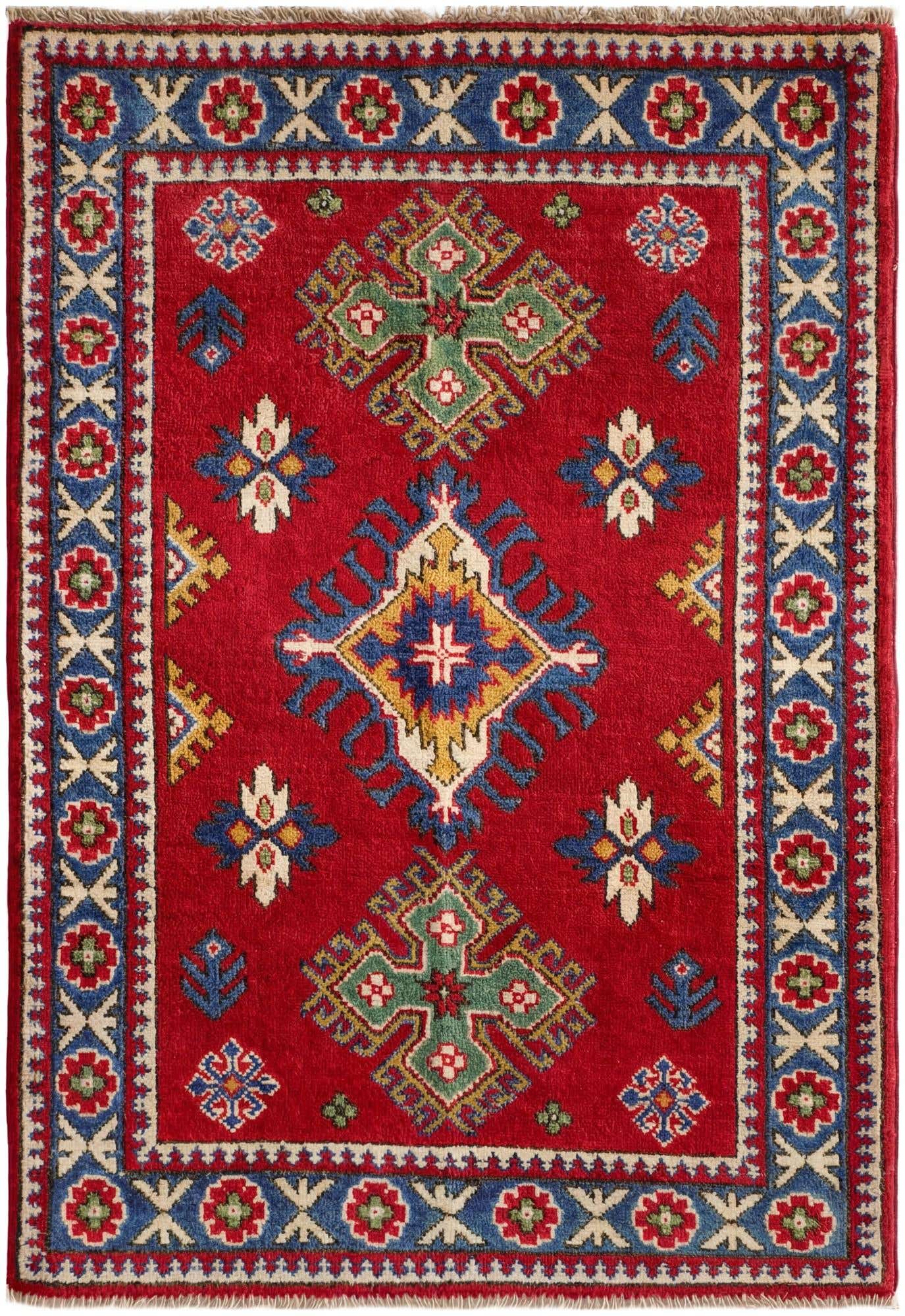 2' 7 x 3' 10 Hand Knotted Kazak Rug