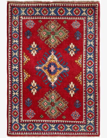 2' 7 x 3' 10 Hand Knotted Kazak Rug