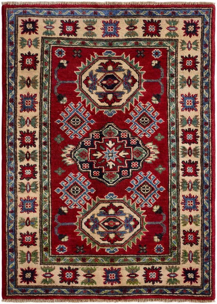 2' 6 x 4' 3 Hand Knotted Kazak Rug